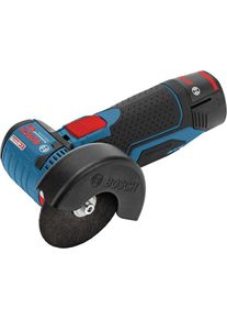 Bosch GWS 12V-76 Professional Akku-Winkelschleifer in L-BOXX mit 2 x 3,0 Ah Akku, Zubehör-Set (06019F200B)