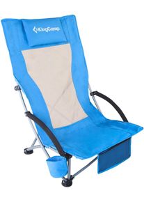 KingCamp Hochlehner-Strandstuhl, blau