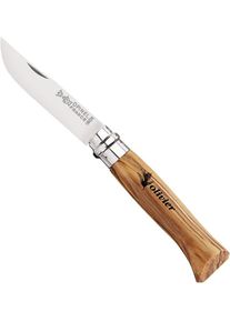 Opinel Inox Mini-Messer, Olive, 8,5cm, No. 08