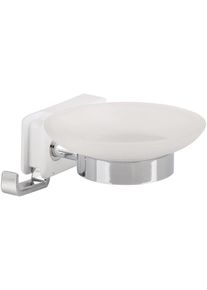 FAWO Seifenablage mit Glas, wei&szlig;/chrom