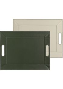 freeform Duo Wendetablett, 45x35cm, olive/elfenbein