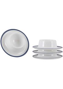 Gimex Linea Line Eierbecher, 4er Set, blau