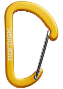 Nordisk Karabiner, klein, Aluminium, 12er-Pack, mustard