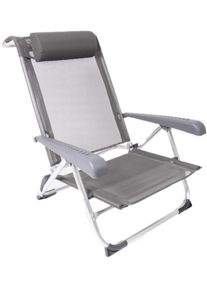 Bo-Camp Saint-Tropez Strandstuhl, grau