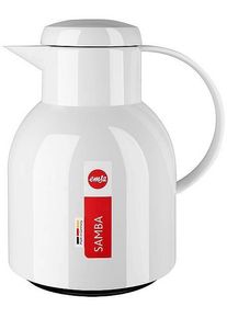 Emsa Samba Isolierkanne Quick Press, 1L, weiß
