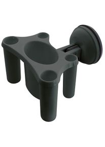 Eurotrail Zahnbürstenhalter, mit Saugnapf, anthrazit