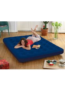 Happy People Velours Luftbett, blau, 185x134cm