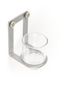 Reimo Magnetischer Becherhalter aus Aluminium + Plexiglas Becher für Alu Profil