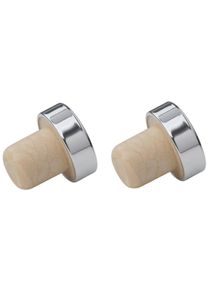 Fackelmann Weinverschluss, verchromt, 2er-Set
