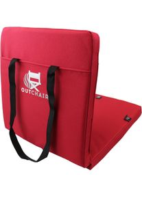 Outchair Bottom Heater beheizbare Sitzauflage, 40x40cm, rot