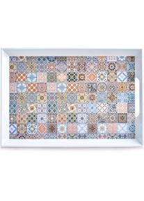 zeller Melamintablett, 50x35x5cm, Mosaik