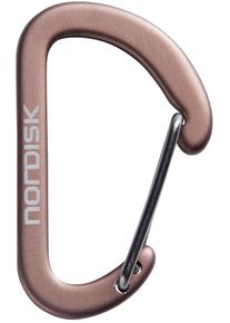 Nordisk Karabiner, klein, Aluminium, 12er-pack, chocolate