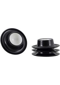 Gimex Solid Line Eierbecherset, 4er Set, schwarz
