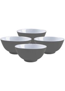 Bo-Camp Schale, 650ml, 4er-Set, grau