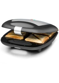Rommelsbacher ST 1410 Sandwichtoaster, 1400 W, Alu-Druckguss-Platten, antihaftbeschichtet, schwarz/edelstahl