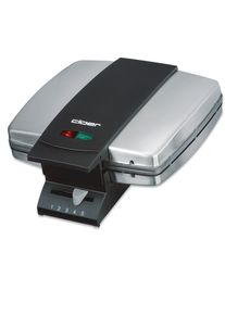Cloer 1445 Brüsseler Waffelautomat, 930W, Edelstahl