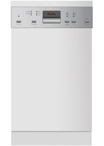Amica EGSP 561 000 E Teilintegrierter Geschirrspüler, 45 cm breit, 10 Maßgedecke, Aquastopp, 6 Programme, OpenDry, Besteckschublade, Edelstahl