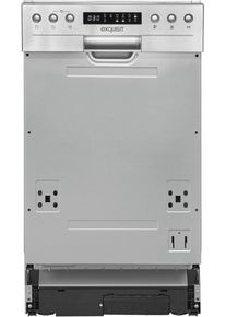 Exquisit EGSP9410-EB-030D Teilintegrierter Geschirrspüler, 45 cm breit, 10 Maßgedecke, 6 Programme, Auto Door Open, EcoProgramm