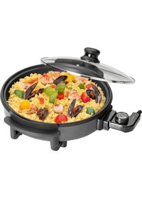 Clatronic PP 3401 Partypfanne, &Oslash; 32cm, Antihaftbeschichtung, Glasdeckel, schwarz (251129)