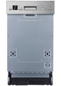 PKM GSP9-6TI Teilintegrierter Geschirrspüler, 45 cm breit, 9 Maßgedecke, AquaStop, Kindersicherung, 6 Programme, Edelstahl