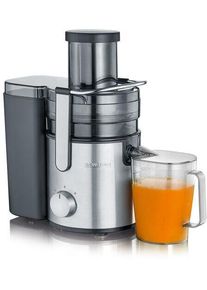 Severin ES 3570 Entsafter mit XXL Einf&uuml;llschacht, 1.1 L Saftbeh&auml;lter, Edelstahl/schwarz