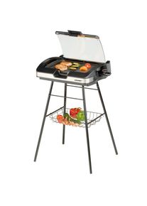 Cloer 6720 Outdoor-Barbecue-Grill, 2200 W, Glasdeckel, schwarz