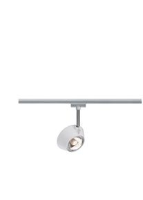 Paulmann Licht Paulmann URail LED Schienenspot Sabik Einzelspot 800lm / 390lm 9 / 1x4W 2700K 230V, dimmbar, weiß matt/chrom matt (94979)