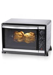 Rommelsbacher BG1805/E Back & Grillofen, 42 l, 1800 W, Umluft, Drehspie&szlig;, 2-fach verglaste T&uuml;r, edelstahl