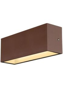 SLV SITRA L UP/DOWN Outdoor Wandaufbauleuchte, LED, rost farbend, CCT switch 3000/4000K (1005157)