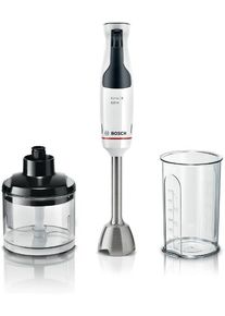 Bosch MSM4W220 ErgoMaster Serie 4 Stabmixer, 600 W, mit Universalzerkleinerer, weiß