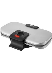 Unold Elektro Unold 48241 Doppelwaffelautomat, 1300W, silber-schwarz