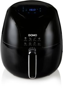 Domo DO533FR Heißluft-Fritteuse, 2000W, 80% weniger Fett, 5,5L, 1,5kg, Timer, Überhitzungsschutz, schwarz