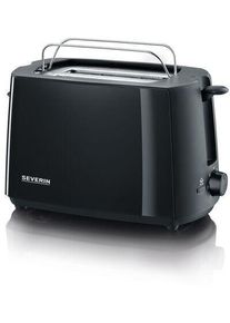 Severin AT 2287 Automatik-Toaster, 700W, Röstzeitelektronik, Krümelschublade, schwarz