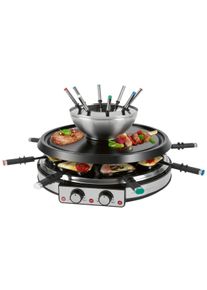 ProfiCook Raclette-/Fonduekombination PC-RG/FD 1245, 1900 W, Edelstahl (501245)