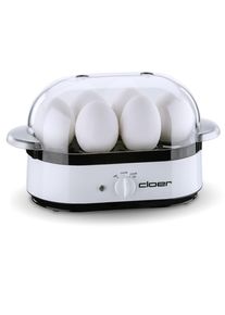 Cloer 6081 Eierkocher, 350 W, 6 Eier, &Uuml;berhitzungsschutz, wei&szlig;