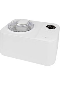 Clatronic ICM 3784 Eiscreme-Maker, 1200 ml, 3 Programme, vollautomatischer K&uuml;hlung, wei&szlig; (263982)