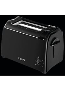 Krups Proaroma KH1518 Toaster, 700 W, 2-Scheiben, Hebefunktion, schwarz