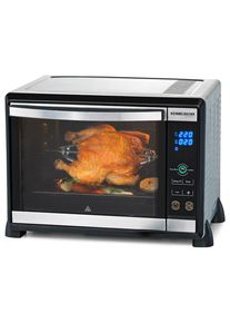 Rommelsbacher BGE1580/E Minibackofen, 30 l, 1580 W, Drehspie&szlig;, Umluft, Schongaren, edelstahl