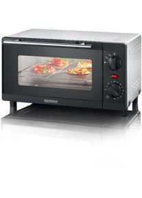 Severin TO 2052 Mini-Back-/Toastofen, 800 W, 9l, Ober-/Unterhitze, schwarz
