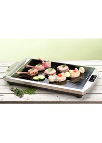 Rommelsbacher CG 2308/TC Glaskeramik Grill, Tischgrill, 2000 W, Edelstahl