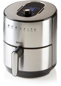 Domo DO530FR Heißluft-Fritteuse, 80% weniger Fett, 4L, 1,2kg, Timer, 8 Programme, LCD Display, Edelstahl