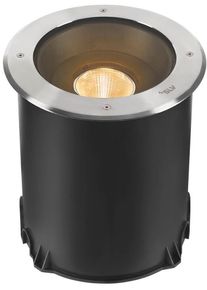 SLV DASAR 2.0 XL Outdoor Bodeneinbauleuchte, LED, rund, 24&deg;, 3000K, DALI, edelstahl (1007241)
