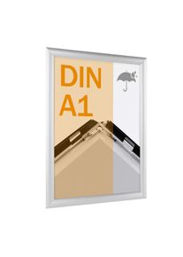 1 Cornice a scatto, alluminio, A1, impermeabile argento