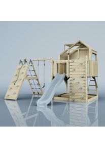 PolarPlay Kids Climbing Tower & Playhouse - Climb & Swing Ragna Mist