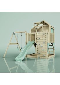 PolarPlay Kids Climbing Tower & Playhouse - Swing Brenna Sage