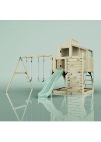 PolarPlay Kids Climbing Tower & Playhouse – Swing Geir Sage