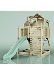 PolarPlay Kids Scandinavian Style Climbing Platform & Playhouse - Astrid Sage