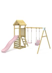 REBO Climbing Frame with Swing and Slide - Rainier