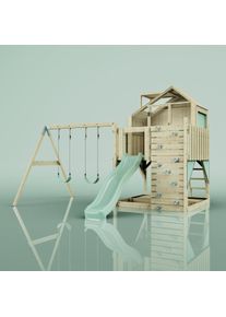 PolarPlay Kids Climbing Tower & Playhouse - Swing Haldor Sage
