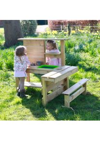 REBO Muddy Mischief Children’s Outdoor Mud Kitchen Sand Pit - Peppermint